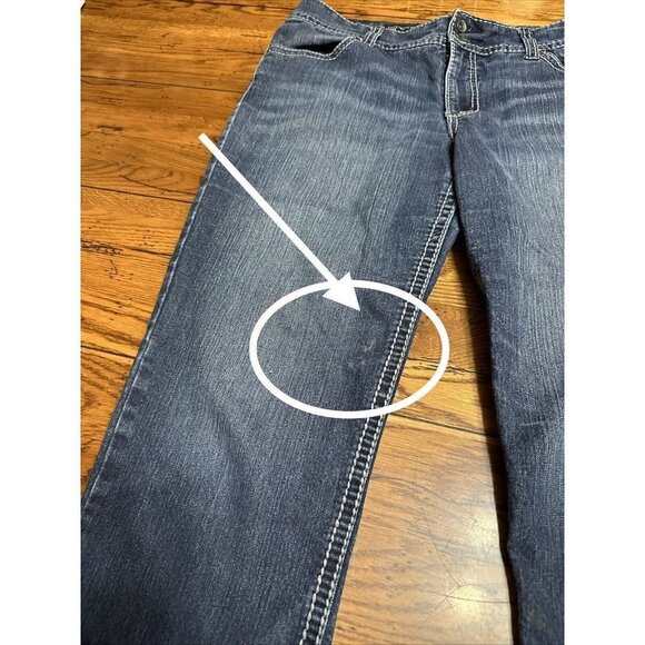 NINE West Jeans Capris 12/31 Rolled Up Mid Rise Cotton Spandex J13 Date Night Ft - Picture 7 of 8